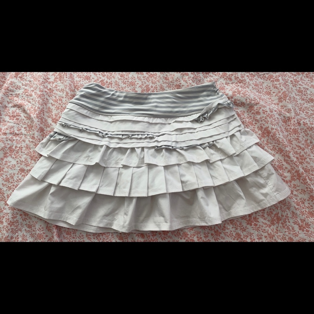 White Lululemon Tennis Skirt